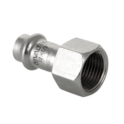 Соединитель Valtec 22x1/2"В пресс, нержавеющая сталь VTi.902.I.002204