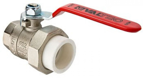 Кран шаровой Valtec 40х1 1/4"В с полусгоном, латунный с переходом на полипропилен VTp.742.0.04007