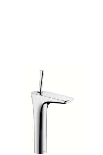 Смеситель для раковины Hansgrohe PuraVida 15081000 хром, высокий, сливной клапан Push-Open