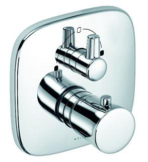 Смеситель для скрытого монтажа Kludi Ambienta 538300575 Хром, термостат, неполный комплект