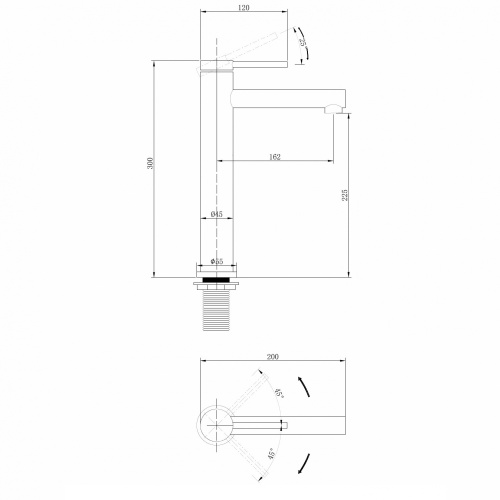 Смеситель для раковины ABBER Emotion AF8811NG никель