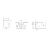 Подвесной унитаз-биде Am.Pm Inspire V2.0 CCC50A1700SC белый, электро-крышка биде, 3 режима