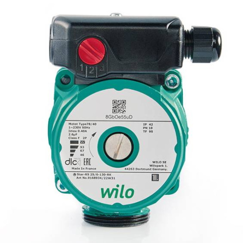 Циркуляционный насос WILO Star-RS 25/6-130-RK, до 66 л./мин.