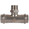 Тройник с резьбой ВПр-НР 28x3/4"x28 пресс, нержавеющая сталь Rommer