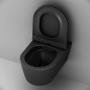Подвесной унитаз Am.Pm Func C8F1701MBSC черный матовый, FlashClean безободковый с сиденьем микролифт