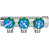 Коллектор 3 выхода STOUT 1"x1/2" с вентилями SMB-6850-011203
