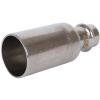 Муфта переходная однораструбная НПр 35x18 пресс, нержавеющая сталь Rommer