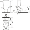 Унитаз-компакт Jika Lyra Plus 263870002421 белый, вертикальный выпуск 630x360