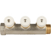 Коллектор 3 выхода STOUT 3/4"x3/4"евроконус с вентилями SMB 6851 343403