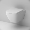Подвесной унитаз Am.Pm Spirit V2.0 C701701SC белый, AquaSpin торнадо, FlashClean безободковый с сиденьем микролифт