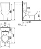 Унитаз компакт Jika Zeta 253970002421 белый, вертикальный выпуск 645x355