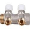 Коллектор 2 выхода STOUT 1"x1/2" с вентилями SMB 6851 011202