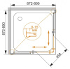 Душевой уголок 80x80 Cezares PRATICO-A-2-80-C-Cr