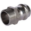 Соединитель ВПр-НР 42x11/2" пресс, нержавеющая сталь Rommer
