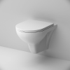 Подвесной унитаз Am.Pm Gem C901700SC белый, FlashClean безободковый с сиденьем микролифт
