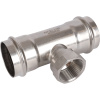 Тройник с резьбой ВПр-ВР 54x11/4"x54 пресс, нержавеющая сталь Rommer