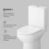 Унитаз-компакт Am.Pm Spirit V2.0 C708600WH белый, FlashClean безободковый