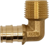 Угольник с резьбой РОСТерм 16x1/2"Н латунь, лайт Q&E PE-x L16ELB12EXT