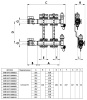 Коллектор отопления STOUT 1"латунь, 9x3/4" в сборе без расходомеров SMS 0468 000009