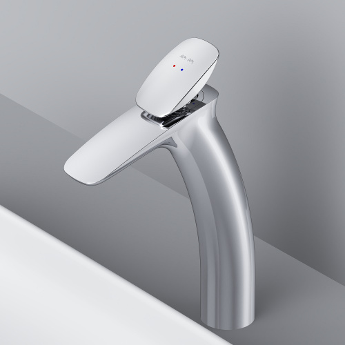 Смеситель для раковины AM.PM Spirit V2.0 F70A92200 высокий, донный клапан, хром
