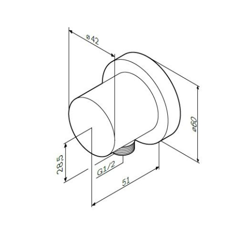 Шланговое подключение Am.Pm F0600E00 хром