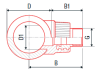 Вварное седло FV-plast 75x3/4" полипропилен AA248075032