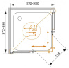 Душевой уголок 80x80 Cezares PRATICO-A-2-80-C-Cr