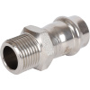 Соединитель ВПр-НР 18x1/2" пресс, нержавеющая сталь Rommer