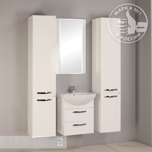 Тумба Акватон Ария 50 М белый, подвесная 1A140001AA010