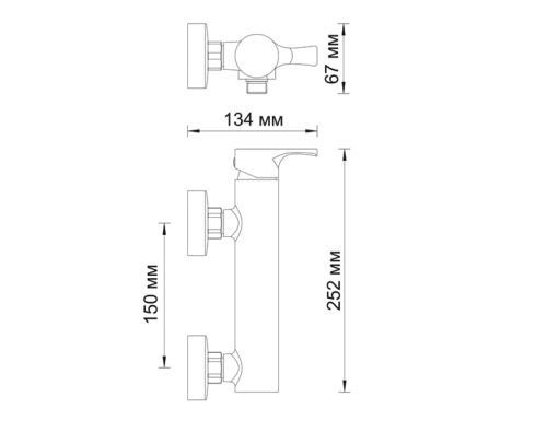 Смеситель WasserKraft Berkel 4802 для душа