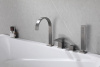 Смеситель для ванны ABBER Wasserfall AF8613NG на борт ванны, никель
