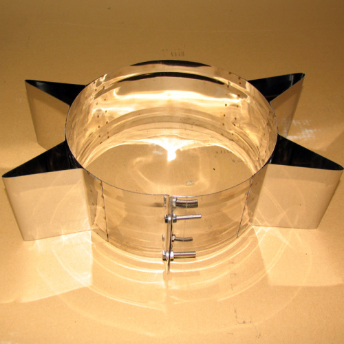 Хомут широкий 120°, звезда D=115(0.5) нерж.304