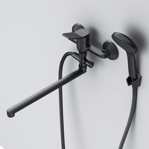 Смеситель для ванны AM.PM X-Joy F85A90122 излив 325 мм, черный