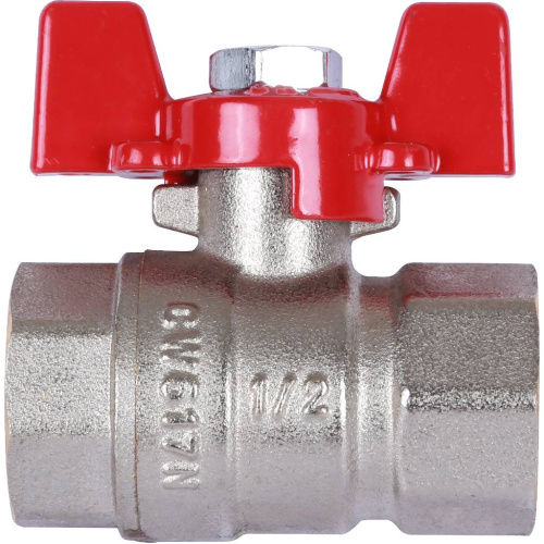 Кран шаровой 1/2"ВВ ручка бабочка Rommer