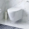 Унитаз с инсталляцией Am.Pm IS90151.8F1701 клавиша PrimeFit L хром + Func 54 белый, безободковый, сиденье микролифт