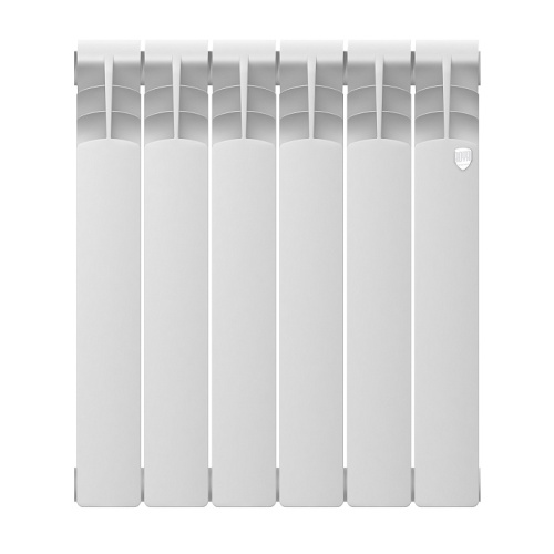 Биметаллический радиатор Royal Thermo Revolution B 500 - 6 секций, боковое, белый