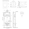 Унитаз с инсталляцией Am.Pm IS100251.901701 MasterFit клавиша S хром + Gem белый, безободковый, сиденье микролифт