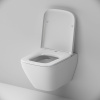 Подвесной унитаз Am.Pm Spirit V2.0 C701701SC белый, AquaSpin торнадо, FlashClean безободковый с сиденьем микролифт