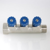 Коллектор 4 выхода Valtec 1"x1/2"Н с вентилями VTc.560.N.0604