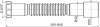 Гофра д/сифона 1 1/4"x40/50 длина 390-840 Alcaplast A770
