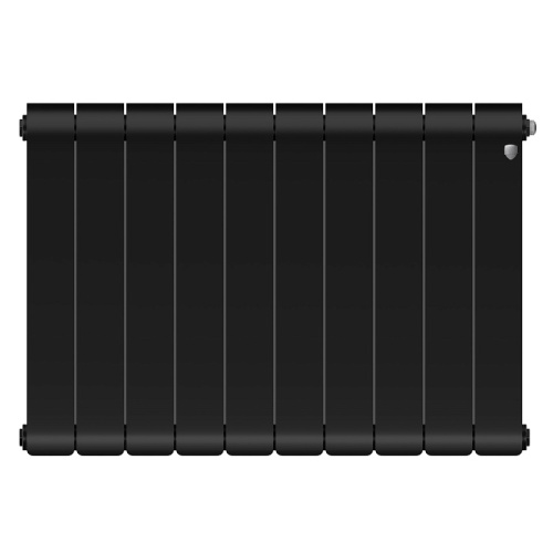 Биметаллический радиатор Royal Thermo INFINITY 500 - 10 секций, боковое, черный Noir Sable