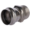 Соединитель ВПр-НР 42x11/2" пресс, нержавеющая сталь Rommer