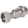 Соединитель с накидной гайкой 22x1/2" пресс, нержавеющая сталь Rommer