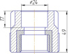 Соединитель Kalde 25x3/4В полипропилен 3222-nfo-250c00