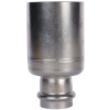 Муфта переходная однораструбная НПр 54x28 пресс, нержавеющая сталь Rommer
