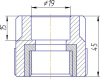 Соединитель Kalde 20x1/2"В полипропилен 3222-nfo-200b00