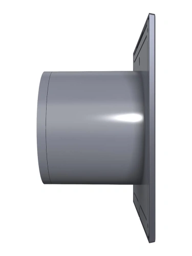 Вентилятор осевой вытяжной с обратным клапаном D 100 DiCiTi SLIM 4C dark gray metal, декоративный