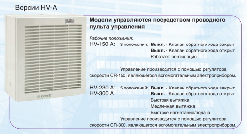 Вентилятор оконный Soler & Palau HV-230 A