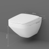 Подвесной унитаз Am.Pm Inspire V2.0 C50A1700SC белый, FlashClean безободковый с сиденьем микролифт