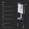 Инсталляция для унитаза Am.Pm PrimeFit I012709.0101 с клавишей PrimeFit L белый глянц